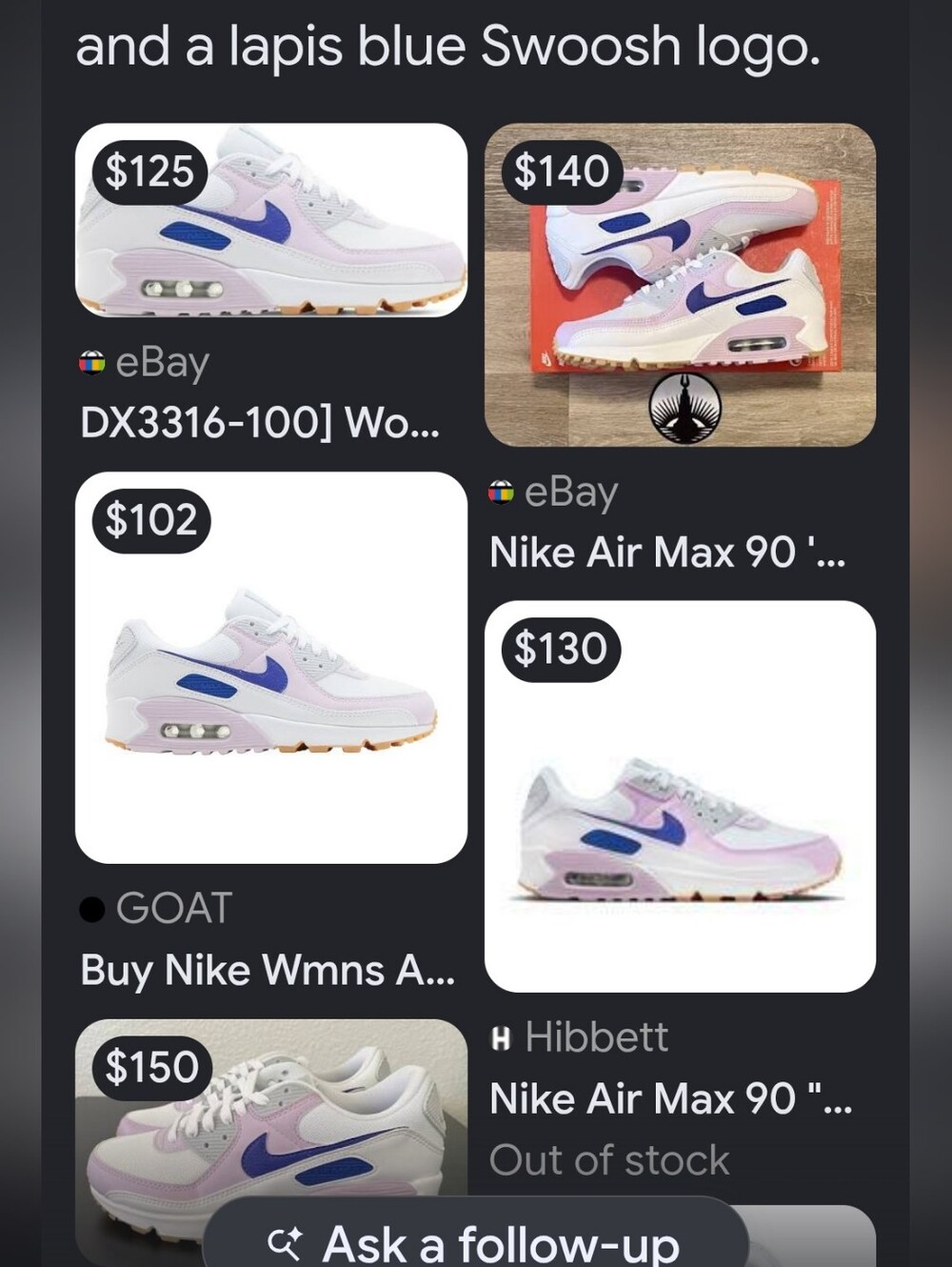 🔥 Nike Wmns Air Max 90 'White Doll' "Light Pink/platinum/Gum" Wmns 8 Good Cond - Picture 16 of 16